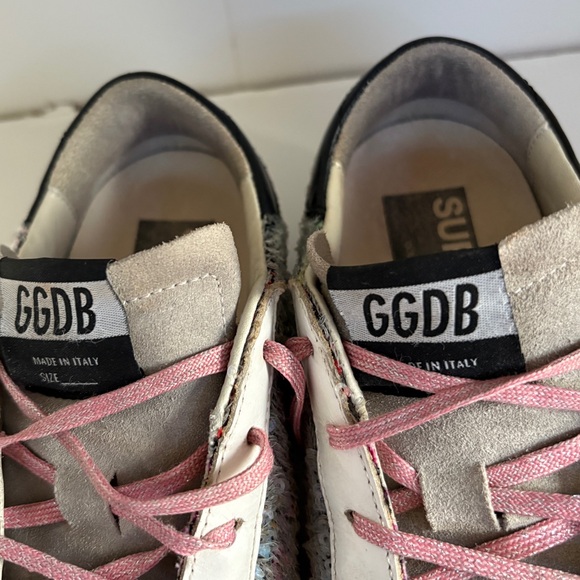 GOLDEN GOOSE-GGDB Rainbow 🌈 Sneakers with Pink Laces🩷, Size 6 - Picture 11 of 11